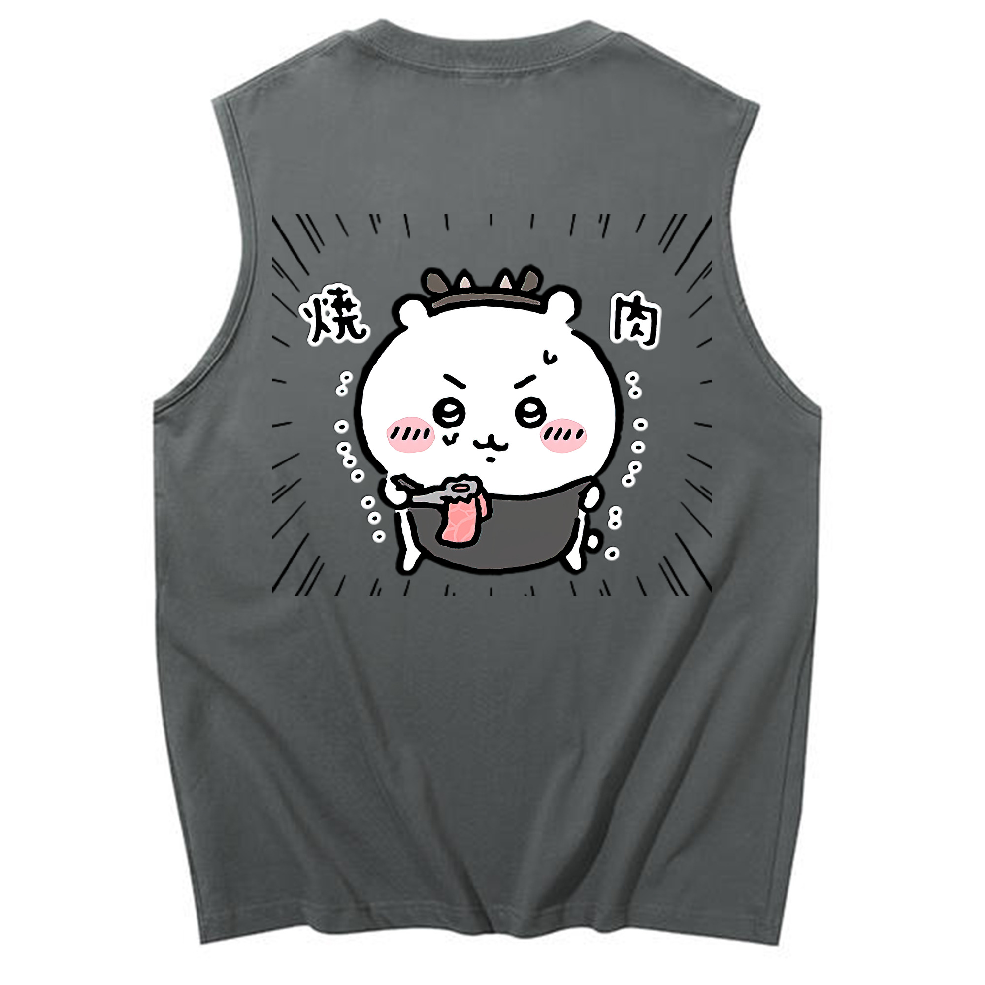（画像用） ちいかわ ちいかわ Chii-kawa chiikawa コットン100％タンクトップ（背面プリント）